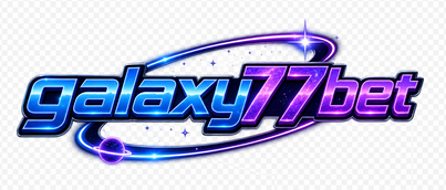 Logo galaxy77bet berwarna koral